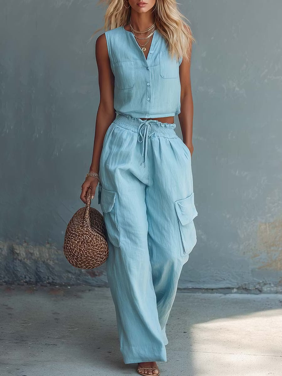 Conjunto Casual Brisa Azul
