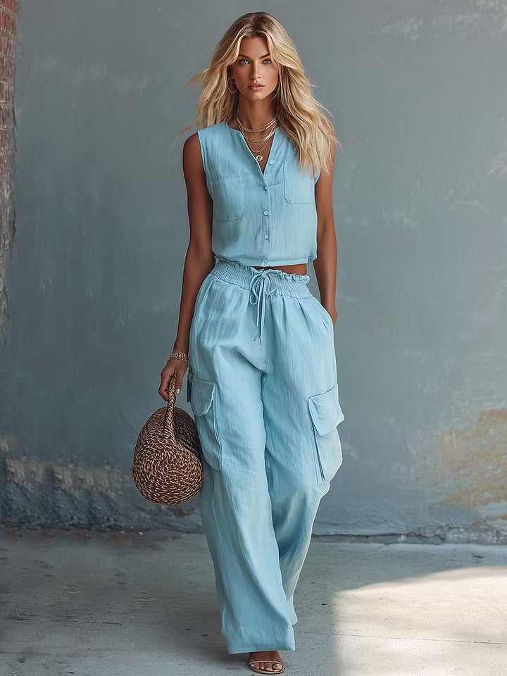 Conjunto Casual Brisa Azul